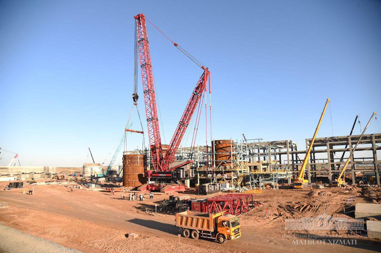 Is being built. Завод GTL Карши. Стройки в Узбекистане. Стройки в Ташкенте. Строительных работ в Узбекистане.