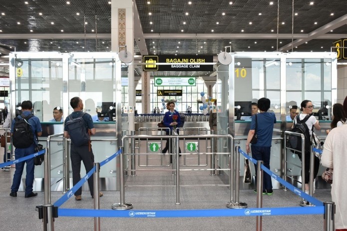 Toshkent xalqaro aeroporti terminalida masofaviy bojxona nazorati tizimi ishga tushirildi