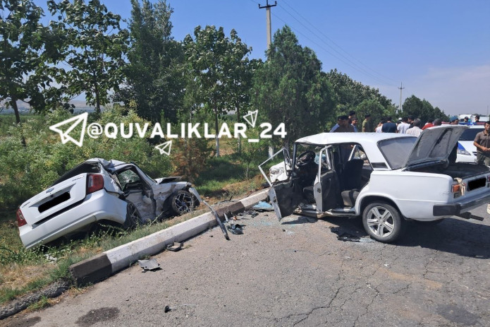 Farg‘onada Lacetti bilan to'qnashgan “VAZ-2101” avtomobili haydovchisi vafot etdi