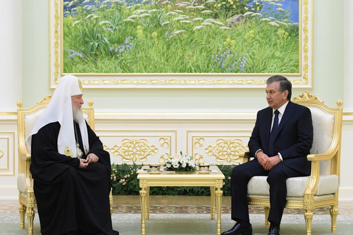 Президент Узбекистана принял Патриарха Московского и Всея Руси