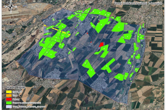 “Yangi Toshkent shahri” ni barpo etish uchun yana yer maydoni ajratildi