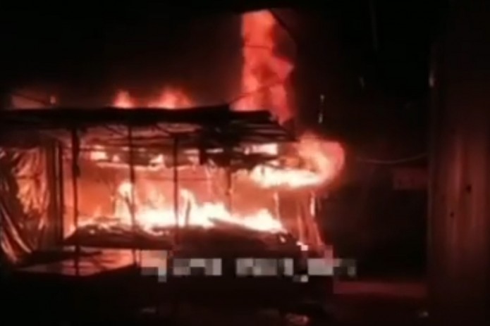 Toshkentdagi bozorda yong‘in sodir bo‘ldi
