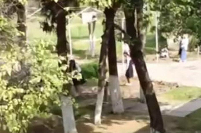Bo‘kada maktabga kech qolgan bolalar o‘t yulishga majburlandi