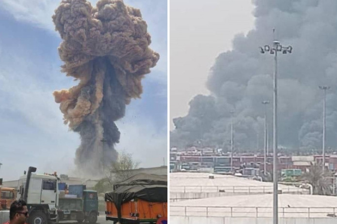 Erondagi Shahid-Rajai dengiz porti hududida kuchli portlash sodir bo‘ldi