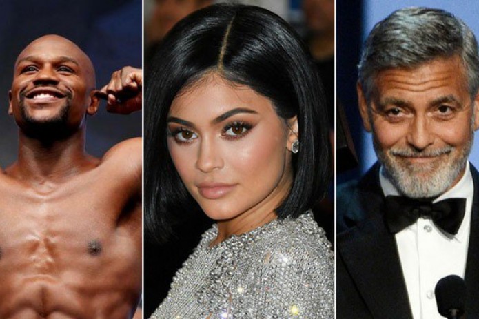Флойд Мейвезер и Джордж Клуни возглавили список самых высокооплачиваемых знаменитостей