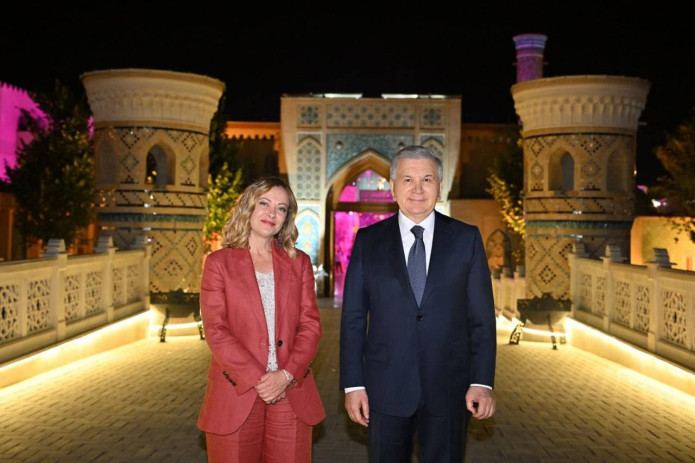Italiya Bosh vaziri Registon ansambli va "Boqiy shahar" majmuasi bilan tanishdi