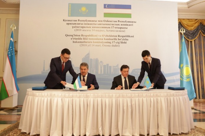 Узбекистан и Казахстан договорились увеличить товарооборот до $5 млрд к 2020 году