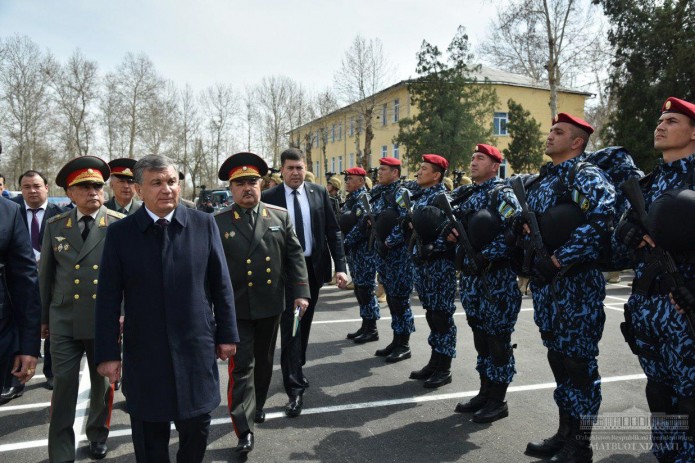 Президент ознакомился с деятельностью подразделения Национальной гвардии
