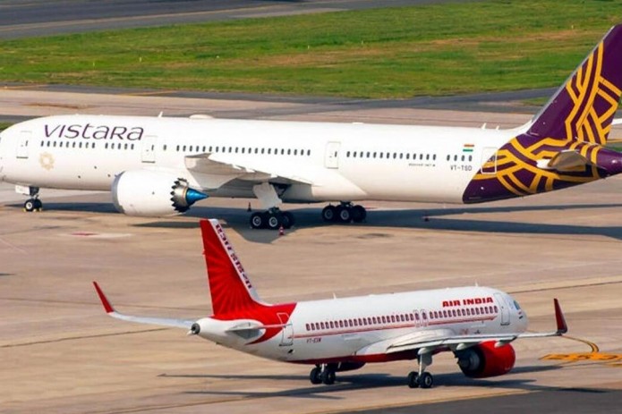 Hindistonning Tata Group kompaniyasi Air India va Vistara aviakompaniyalarini birlashtiradi