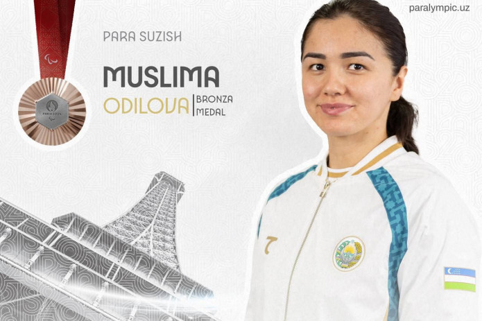 Paralimpiya. Para suzuvchi Muslima Odilova — bronza medali sohibasi