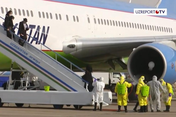 В Ташкент прибыл самолет с пассажирами из Уханя