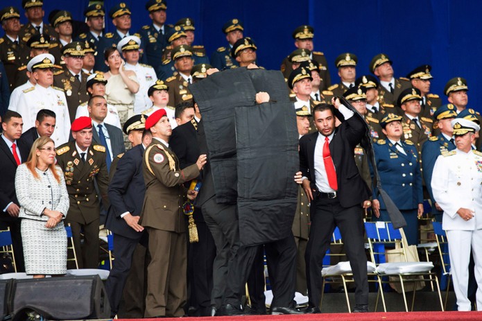 Появилось видео покушения на Президента Венесуэлы