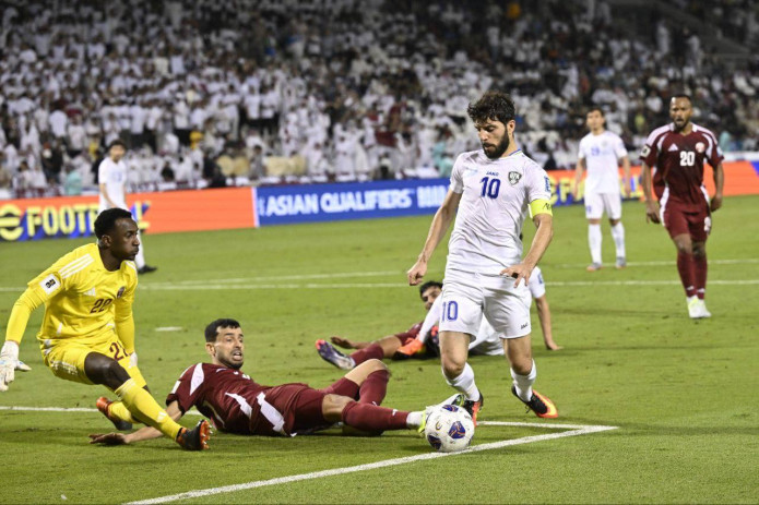 JCH — 2026 saralashi. Qatar so‘nggi daqiqalarda urilgan gol evaziga g‘alabani ilib ketdi