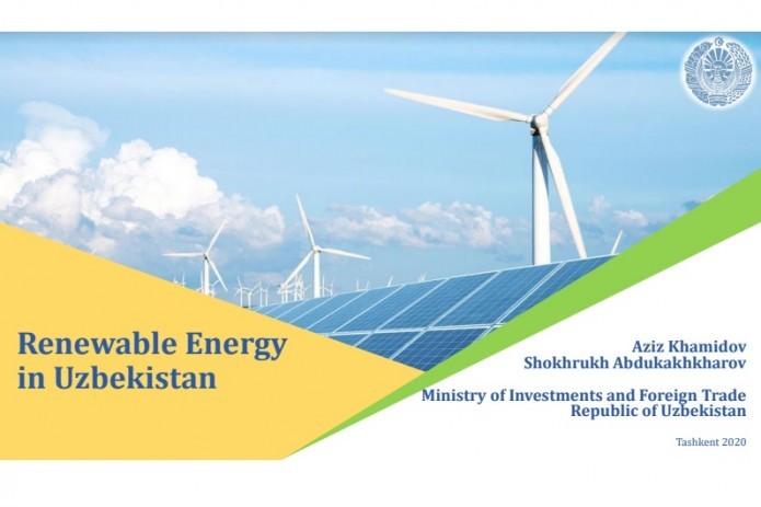 Uzbekistan`s emerging market of renewable energy sources represented to European investors