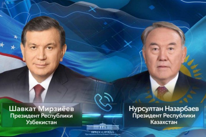 Шавкат Мирзиёев и Нурсултан Назарбаев обсудили проведение консультативной встречи глав ЦА в Узбекистане