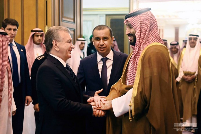 Shavkat Mirziyoyev va Muhammad bin Salmon Ol Saud o'rtasida muzokaralar bo'lib o'tdi