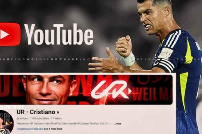 Криштиану Роналду ўзининг YouTube каналини ишга туширди