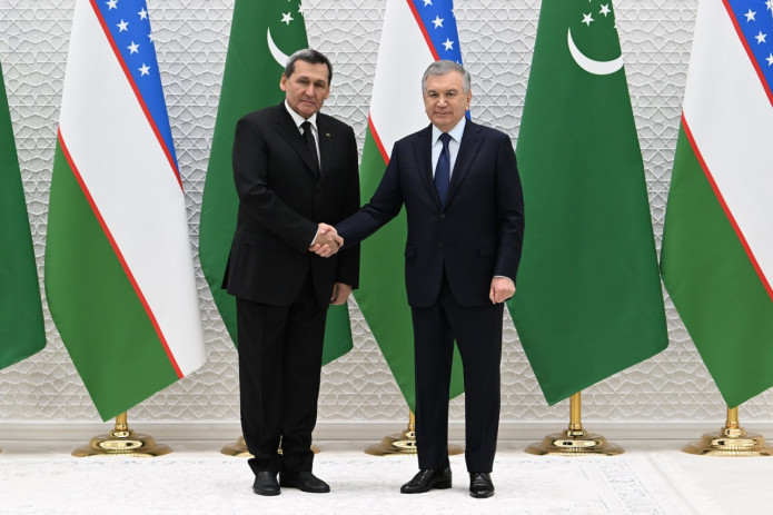 Shavkat Mirziyoyev Turkmaniston Vazirlar Mahkamasi raisining o‘rinbosari, tashqi ishlar vaziri Rashid Meredovni qabul qildi