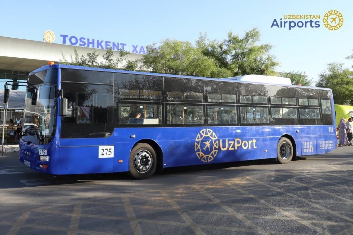 Free inter-terminal "shuttle-bus" launched at Tashkent airport