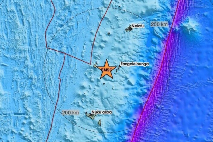 Tonga sohillarida kuchli zilzila sodir bo‘ldi