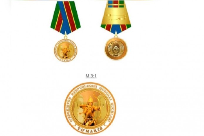"Tomaris" badge for military women was established in Uzbekistan
