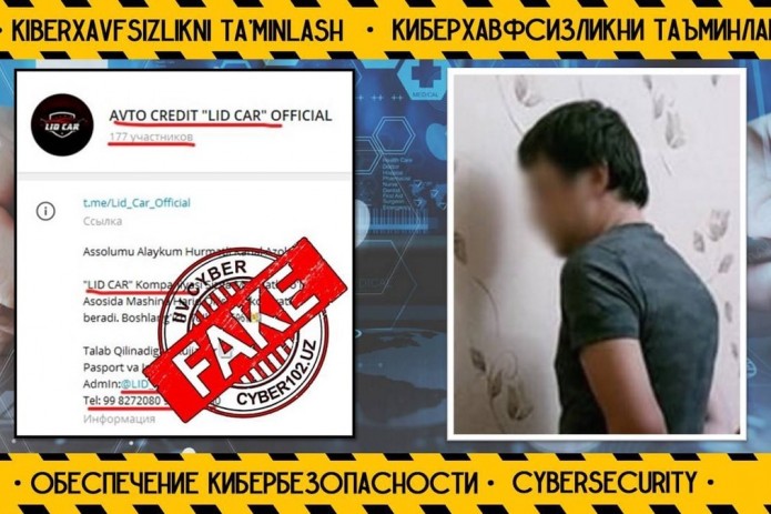 "3 yilga 15%li kredit asosida mashina olib beraman" degan shaxs 7 oy o'tib qo'lga olindi