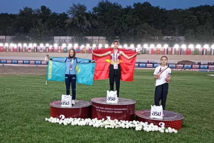 Yengil atletika: Osiyo chempionatida sportchi qizimiz Maftuna Ahmedova bronza medaliga sazovor bo'ldi