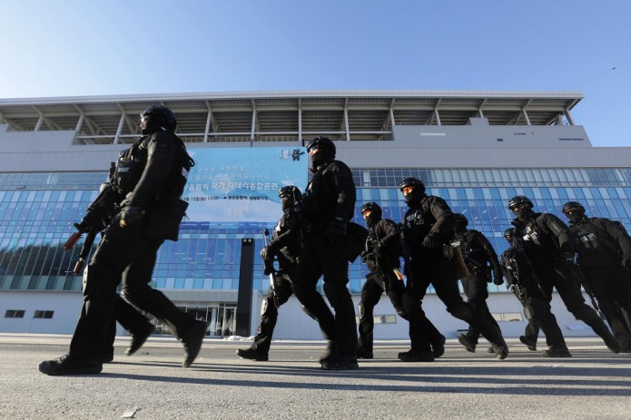 Антитеррористические учения прошли в Южной Корее в преддверии Олимпиады