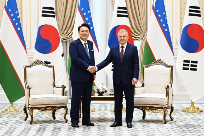 O‘zbekiston va Koreya prezidentlarining tor doiradagi uchrashuvi bo‘lib o‘tdi