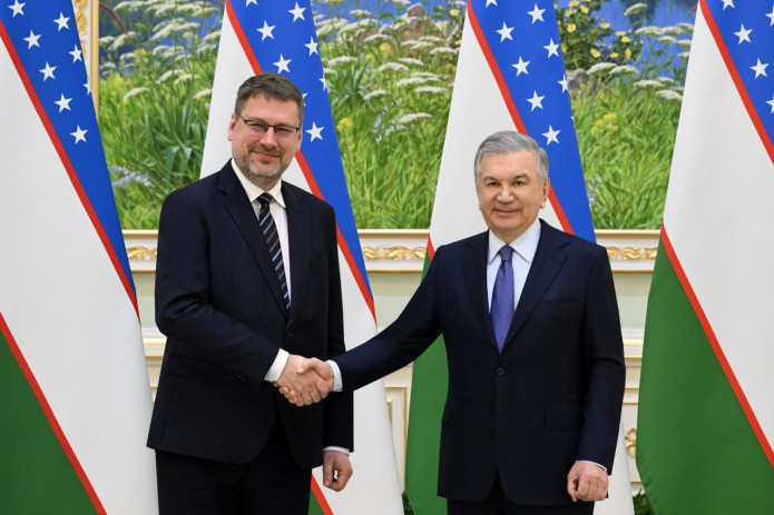 Shavkat Mirziyoyev Yevropa Ittifoqining Markaziy Osiyo bo‘yicha maxsus vakili Eduards Stipraysni qabul qildi