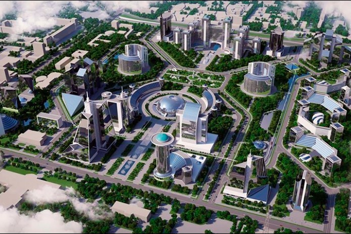 Shavkat Mirziyoyev inspects Tashkent City business project