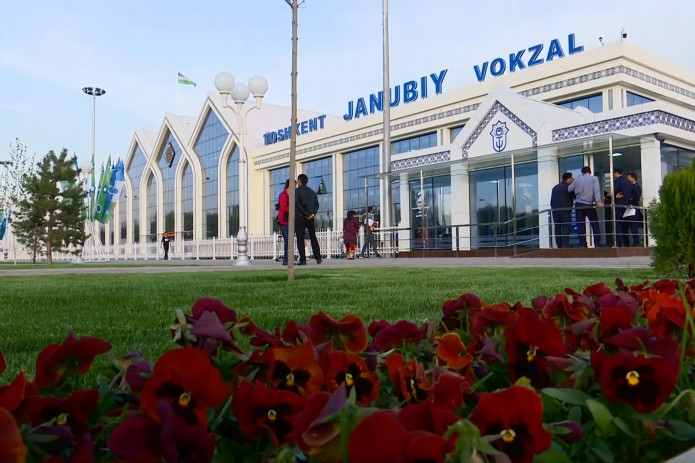 Ishga tushgan Toshkent Janubiy vokzalidan fotoreportaj
