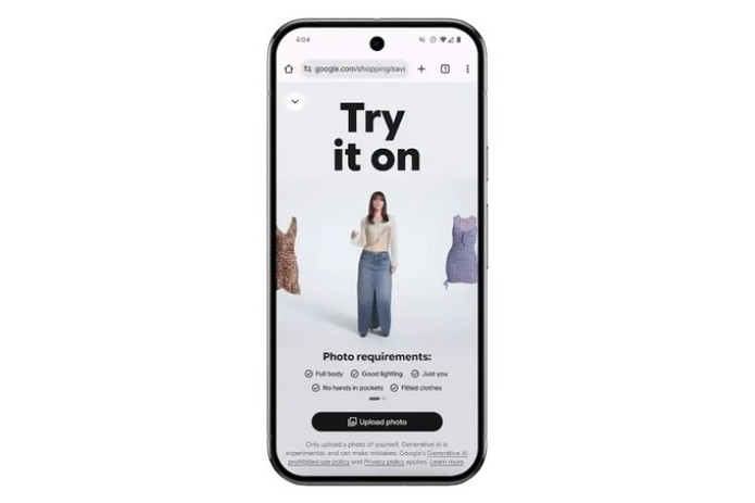 Google xarid qilishdan oldin kiyimni virtual kiyib ko‘rish funksiyasini ishga tushirdi