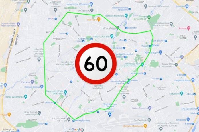 Uzbek government limits speed to 60 km/h within 'Ring Road' in capital