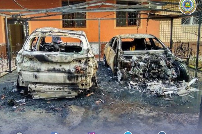 В Ташкенте задержаны подозреваемые в поджоге Mercedes и BMW 8 марта