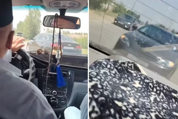 Samarqandda katta yoshli otaxon to‘y kortejida drift ko‘rsatib, qoidalarni buzdi