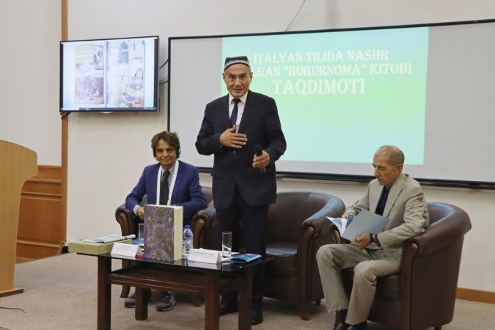 “Boburnoma”ning italyan tilidagi nashri taqdimoti bo‘lib o‘tdi