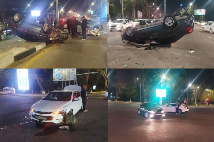 В столице произошла авария с участием пяти машин, есть пострадавшие