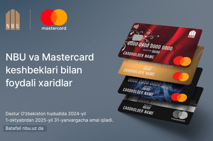 “O‘zmilliybank”AJ va Mastercarddan yangi Aksiya