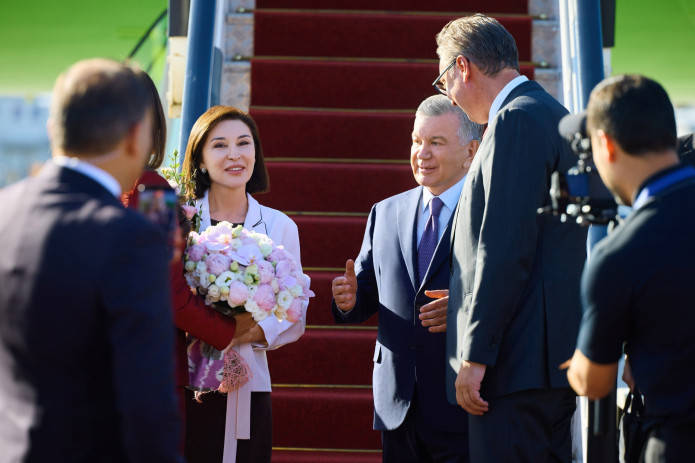 Shavkat Mirziyoyev va rafiqasi Serbiyaga rasmiy tashrif bilan bordi