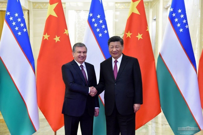 Shavkat Mirziyoyev meets with Xi Jinping
