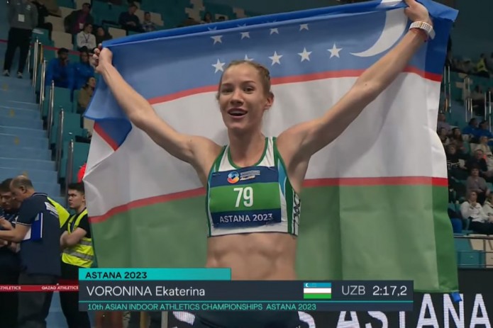 Yengil atletika: Yekaterina Voronina terma jamoamizning ilk oltin medalini qo‘lga kiritdi