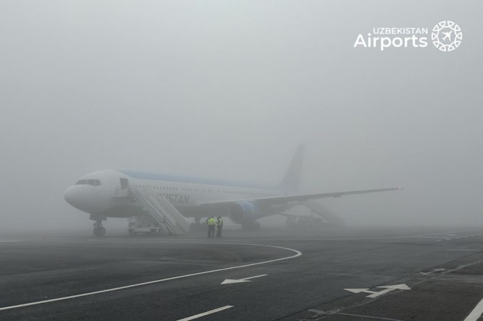 Qalin tuman Toshkent aeroporti faoliyatini cheklab qo‘ydi