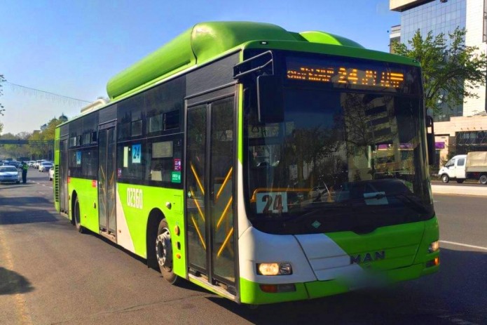 В автобусе  маршрута № 24 в Ташкенте произошло задымление салона