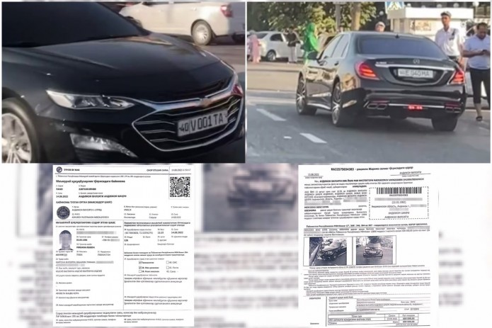 Andijonda old oynasini "tonirovka" qilgan "Malibu" va to‘xtab turish qoidalarini buzgan "Mercedes-Benz" haydovchilari jarimaga tortildi