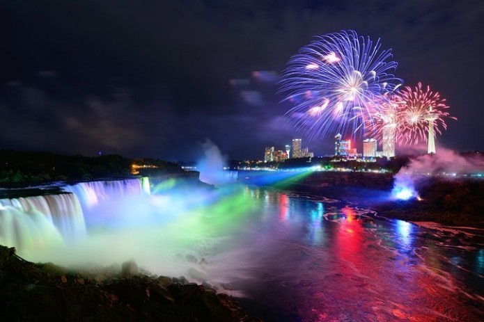 Niagara Falls to be painted in colors of Uzbek flag