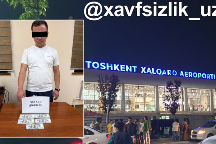 Fuqaroni aeroportga ishga kiritmoqchi bo‘lgan "uchar" qo‘lga olindi
