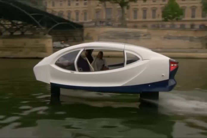 SeaBubbles flying taxi sails down River Seine ahead of VivaTech conference