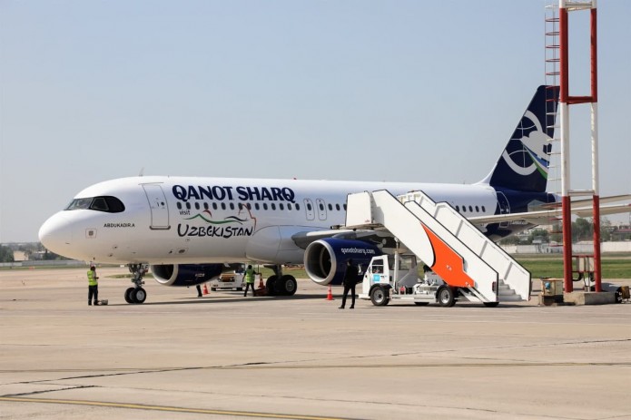 Частная авиакомпания Qanot Sharq получила свой первый самолет Airbus A320