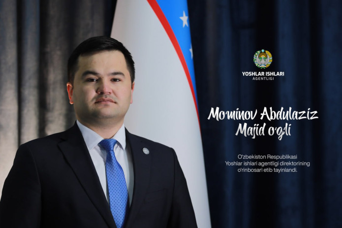 Abdulaziz Moʻminov Yoshlar ishlari agentligi direktorining oʻrinbosari etib tayinlandi